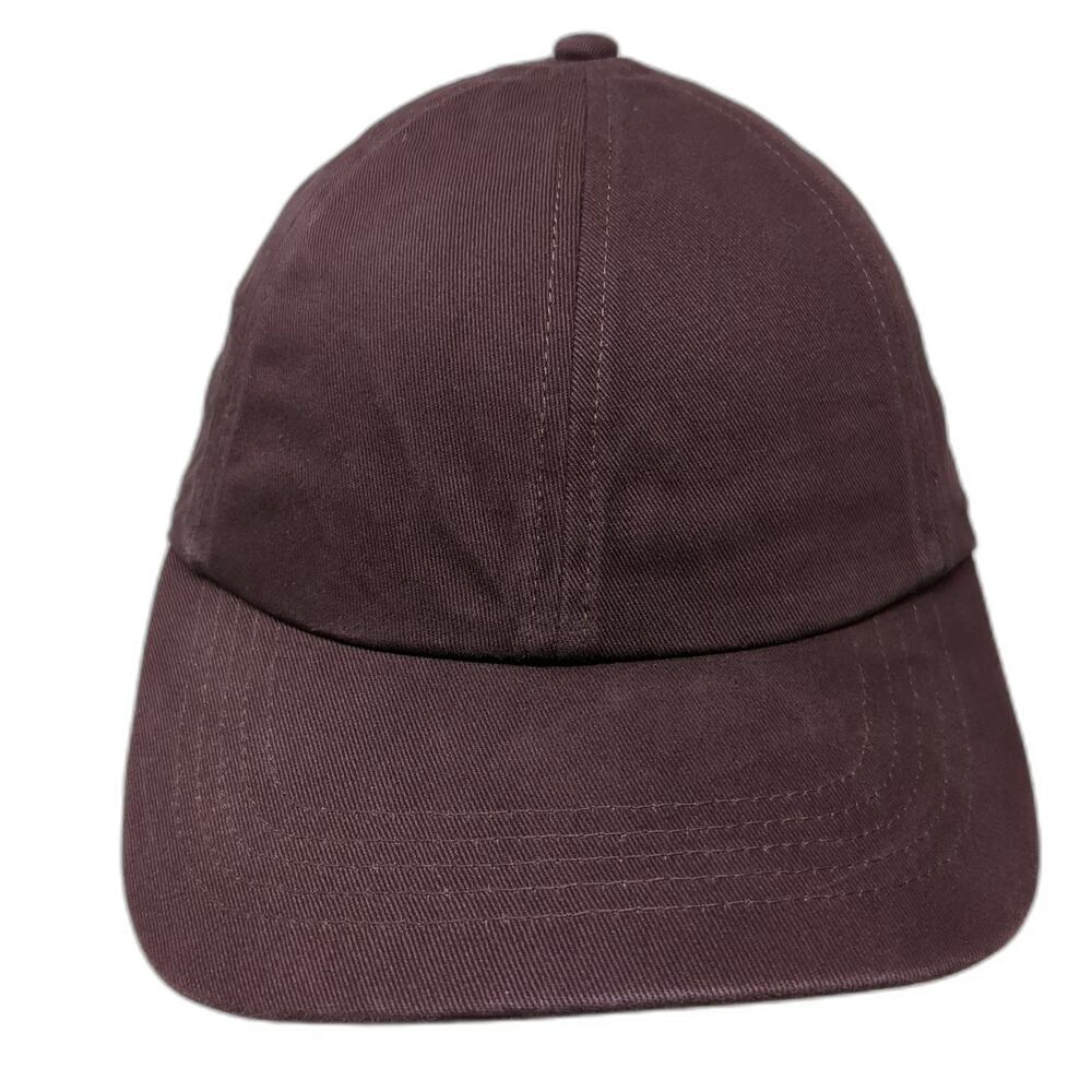 Gap Baseball Cap Brown OSFM Adjustable Slideback Cotton Curved Brim Solid Hat